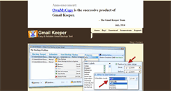 Desktop Screenshot of gmailkeeper.com